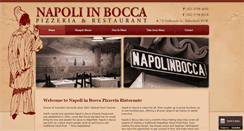 Desktop Screenshot of napoliinbocca.com.au